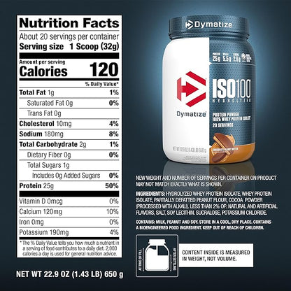 Dymatize ISO 100 Hydrolized Protein Powder