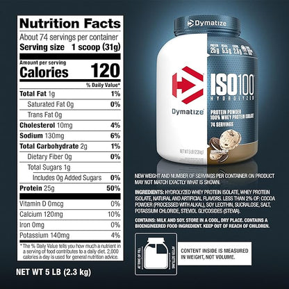 Dymatize ISO 100 Hydrolized Protein Powder