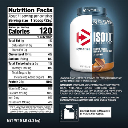 Dymatize ISO 100 Hydrolized Protein Powder