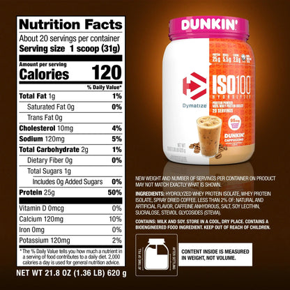 Dymatize ISO 100 Hydrolized Protein Powder