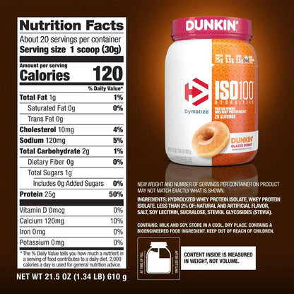 Dymatize ISO 100 Hydrolized Protein Powder
